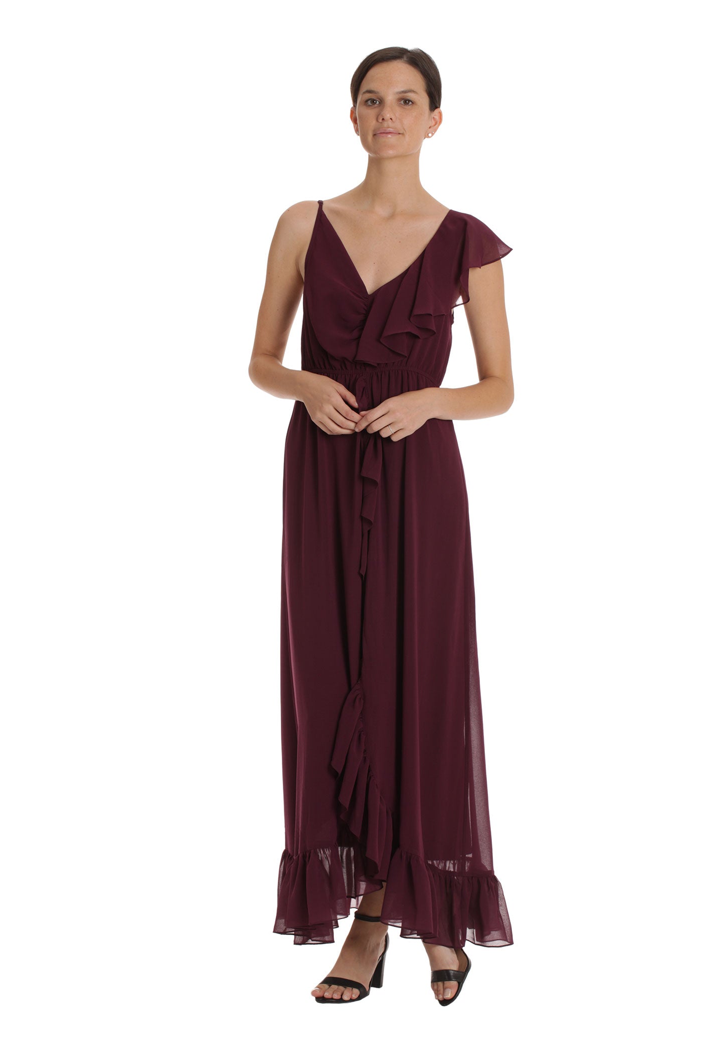 The Estelle Dress - Burgundy