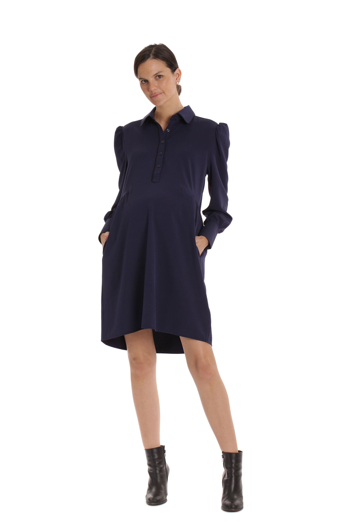 The Serena Dress - Navy