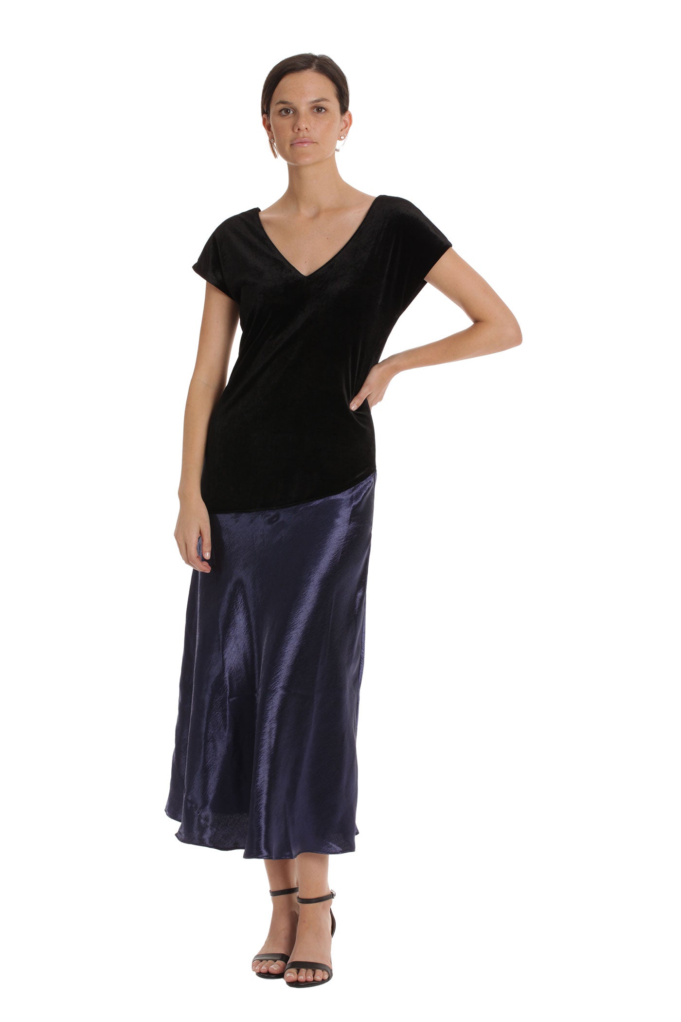 The Vivian Dress - Navy Black