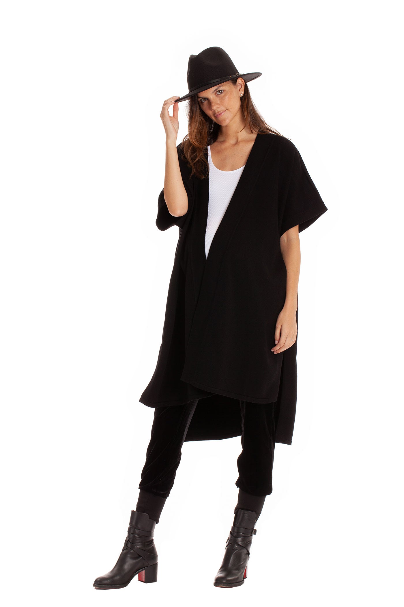 The Harper Vest- Black